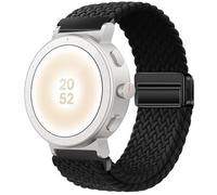 GIOPUEY Bracelet Magnétique Compatible avec Realme Watch S5, Sangle tressée en Nylon Doux [Unisexe] - Black
