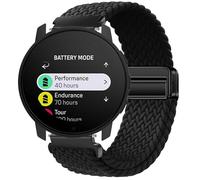 GIOPUEY Bracelet Magnétique Compatible avec SUUNTO 9 Peak Pro, Sangle tressée en Nylon Doux [Unisexe] - Black