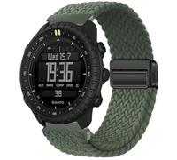 GIOPUEY Bracelet Magnétique Compatible avec Suunto Core 2, Sangle tressée en Nylon Doux [Unisexe] - Green