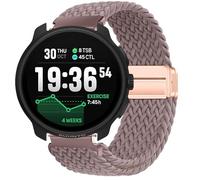 GIOPUEY Bracelet Magnétique Compatible avec Suunto Race 2, Sangle tressée en Nylon Doux [Unisexe] - Purple