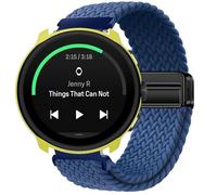 GIOPUEY Bracelet Magnétique Compatible avec Suunto Run, Sangle tressée en nylon doux [unisexe] - Blue