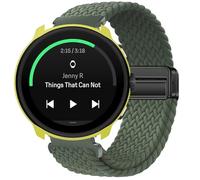 GIOPUEY Bracelet Magnétique Compatible avec Suunto Run, Sangle tressée en nylon doux [unisexe] - Green