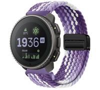 GIOPUEY Bracelet Magnétique Compatible avec SUUNTO Vertical/Vertical 2, Sangle tressée en nylon doux [unisexe] - Purple/White