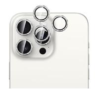 GIOPUEY Caméra Arrière Protecteur Compatible avec iPhone 17 Pro/17 Pro Max, Diamant de Cristal, Verre trempé Haute définition, Metal + Verre Trempé Camera - Pink