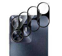 GIOPUEY Caméra Arrière Protecteur Compatible avec Realme C55, [3 Pièces] 3D Verre Trempé [Hautement Transparent] Verre Trempé Camera pour Realme C55