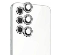 GIOPUEY Caméra Arrière Protecteur Compatible avec Samsung Galaxy A54, Samsung Galaxy A54 Verre Trempé Caméra, Bling Poudre Diamant, Brillant, élégant, Facile à Installer - Black