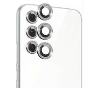 GIOPUEY Caméra Arrière Protecteur Compatible avec Samsung Galaxy S23 FE, Samsung Galaxy S23 FE Verre Trempé Caméra, Bling Poudre Diamant, Brillant, élégant, Facile à Installer - Black