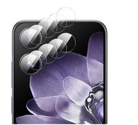 GIOPUEY Caméra Arrière Protecteur Compatible avec Xiaomi Mix Flip 2, 4 Pièces HD Verre Trempé [Résistant aux Rayures] Verre Trempé Camera pour Xiaomi Mix Flip 2