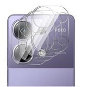 GIOPUEY Caméra Arrière Protecteur Compatible avec Xiaomi Poco M6 Pro, [3 Pièces] 3D Verre Trempé [Hautement Transparent] Verre Trempé Camera pour Xiaomi Poco M6 Pro