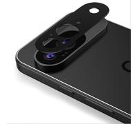 GIOPUEY Caméra Arrière Protecteur pour Google Pixel 9, [Lot de 2] Caméra métal Protecteur, [Résistant aux Rayures] [Protection Contre Les Chutes] [Facile à Installer]- Black