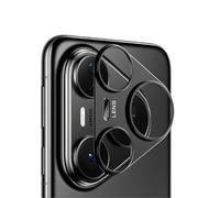 GIOPUEY Caméra Arrière Protecteur pour Huawei Pura 80 Pro, 2 Pièces Caméra métal Protecteur, [Résistant aux Rayures] [Protection Contre Les Chutes] - Black