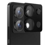 GIOPUEY Caméra Arrière Protecteur pour Xiaomi Poco X6 5G, [Lot de 2] Caméra métal Protecteur, [Résistant aux Rayures] [Protection Contre Les Chutes] [Facile à Installer]- Black