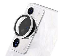 GIOPUEY Caméra Protecteur pour Huawei P60 Pro, [2 en 1] Bordure en Métal + Protecteur Film, Caméra de Protection à 360 Degrés pour Huawei P60 Pro - Silver