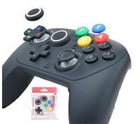 GIOPUEY Capuchon Joystick Compatible avec Nintendo Switch 2 Pro Controller, Silicone Joystick Thumb Stick Grips Cap Coque étui de Protection，Souple Antidérapant - A
