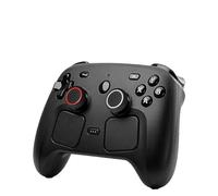 GIOPUEY Capuchon Joystick Compatible avec Valve Steam Controller 2 2026, 4 Pièces Silicone Joystick Thumb Stick Grips Cap Coque étui de Protection，Souple Antidérapant - Black/Red+Black/White