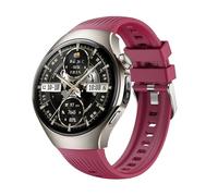 GIOPUEY Cinturini Compatibile con Hua-wei Watch 5 42mm 2025, Morbido silicone Cinturino [Resistente All'usura] [Traspirante] - Dark Red