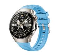 GIOPUEY Cinturini Compatibile con Hua-wei Watch 5 42mm 2025, Morbido silicone Cinturino [Resistente All'usura] [Traspirante] - SkyBlue