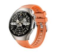 GIOPUEY Cinturini Compatibile con Hua-wei Watch 5 46mm 2025, Morbido silicone Cinturino [Resistente All'usura] [Traspirante] - Orange
