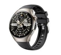 GIOPUEY Cinturini Compatibile con Hua-wei Watch 5 46mm 2025, Morbido silicone Cinturino [Resistente All'usura] [Traspirante] - Black