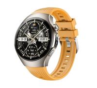 GIOPUEY Cinturini Compatibile con Hua-wei Watch 5 46mm 2025, Morbido silicone Cinturino [Resistente All'usura] [Traspirante] - Yellow