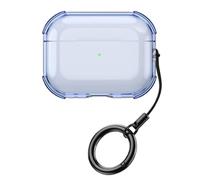 GIOPUEY Clear Étuis Compatible avec Airpods Pro 3 2025,Coque TPU, Case CoverPoids léger, Antichoc, Portable - Transparent Blue