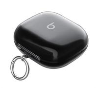 GIOPUEY Clear Étuis Compatible avec Beats Powerbeats Pro 2,Coque TPU, Case CoverPoids léger, Antichoc, Portable - Transparent Black