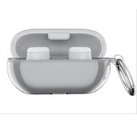 GIOPUEY Clear Étuis Compatible avec Beats Solo Buds,Coque TPU, Case CoverPoids léger, Antichoc, Portable - Transparent