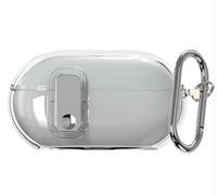 GIOPUEY Clear Étuis Compatible avec Beats Solo Buds，Coque TPU, Case CoverPoids léger, Antichoc, Portable - Transparent