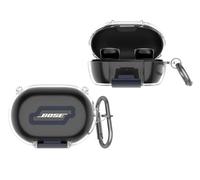 GIOPUEY Clear Étuis Compatible avec Bose QuietComfort Earbuds 2024，Coque TPU, Case CoverPoids léger, Antichoc, Portable - Transparent