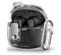GIOPUEY Clear Étuis Compatible avec JBL Tune Flex,Coque TPU, Case CoverPoids léger, Antichoc, Portable - Transparent