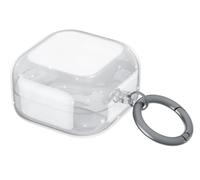 GIOPUEY Clear Étuis Compatible avec Samsung Buds 4/4 Pro，Coque TPU, Case CoverPoids léger, Antichoc, Portable - Bling Transparent