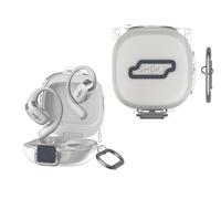 GIOPUEY Clear Étuis Compatible avec SHOKZ Open Fit 2，Coque TPU, Case CoverPoids léger, Antichoc, Portable - Transparent