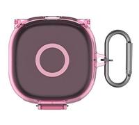 GIOPUEY Clear Étuis Compatible avec SHOKZ OpenFit 2 T920,Coque TPU, Case CoverPoids léger, Antichoc, Portable - Transparent Pink