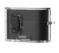 GIOPUEY Clear Étuis Compatible avec Sony WF-1000XM6，Coque TPU, Case CoverPoids léger, Antichoc, Portable - Transparent Black