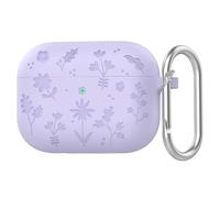 GIOPUEY Coque Compatible avec Airpods Pro 3 2025, Mignon Drôle Dessin Animé TPU Silicone Protection étui avec Crochet Porte-clés Housse Case pour Garçon Fille Homme Femme - Purple