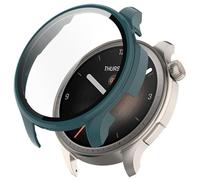 GIOPUEY Coque Compatible avec Amazfit Balance, Film de Protection en Verre + Cadre en Plastique Dur, Amazfit Balance Etui - Green