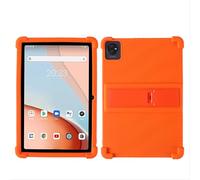 GIOPUEY Coque Compatible avec Blackview Tab 70 WiFi Etui - avec Support - Housse de Protection Souple en Silicone TPU Case - Orange