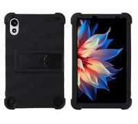 GIOPUEY Coque Compatible avec Blackview ZENO 1 8inch Etui - avec Support - Housse de Protection Souple en Silicone TPU Case - Black