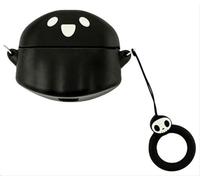 GIOPUEY Coque Compatible avec Bose Ultra Open Earbuds, Mignon Drôle Dessin Animé TPU Silicone Protection étui avec Crochet Porte-clés Housse Case pour Garçon Fille Homme Femme - Black