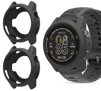 GIOPUEY Coque Compatible avec Coros Apex 4 46mm, [2 Pièces] Souple TPU Silicone Case Cover Protecteur Etui - Black