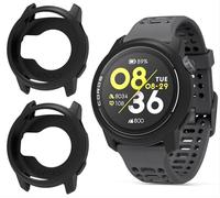 GIOPUEY Coque Compatible avec COROS Pace 3, [2 Pièces] Souple TPU Silicone Case Cover Protecteur Etui - Black