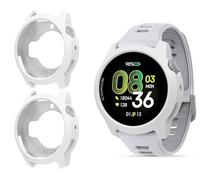 GIOPUEY Coque Compatible avec Coros Pace 4, [2 Pièces] Souple TPU Silicone Case Cover Protecteur Etui - White