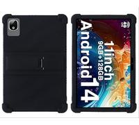 GIOPUEY Coque Compatible avec DOOGEE T30E Etui - avec Support - Housse de Protection Souple en Silicone TPU Case - Black