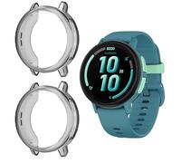 GIOPUEY Coque Compatible avec Garmin Bounce 2, [2 Pièces] Soft TPU, Shock Resistant Etui - Black+Black