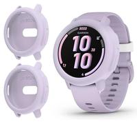 GIOPUEY Coque Compatible avec Garmin Bounce 2, [2 Pièces] Souple TPU Silicone Case Cover Protecteur Etui - Purple