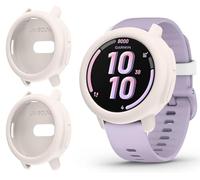 GIOPUEY Coque Compatible avec Garmin Bounce 2, [2 Pièces] Souple TPU Silicone Case Cover Protecteur Etui - Beige