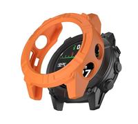 GIOPUEY Coque Compatible avec Garmin Descent G2, TPU Silicone de Première Qualité Etui Protection Case Cover, Doux et Léger Housse - Orange