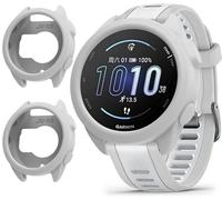 GIOPUEY Coque Compatible avec Garmin Forerunner 165, [2 Pièces] Souple TPU Silicone Case Cover Protecteur Etui - Grey