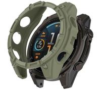 GIOPUEY Coque Compatible avec Garmin Tactix 8 AMOLED 47mm, TPU Silicone de Première Qualité Etui Protection Case Cover, Doux et Léger Housse - Green