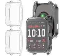 GIOPUEY Coque Compatible avec Garmin Venu X1, [2 Pièces] Soft TPU, Shock Resistant Etui - Transparent+Transparent